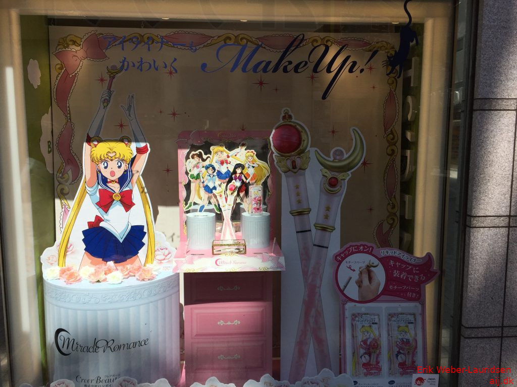 Butik med Sailor Moon ting, Udagawacho, Shinjuku, april 2015