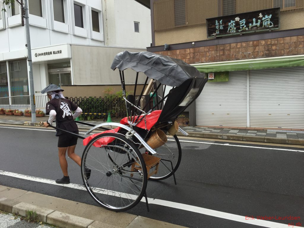 Rickshaw i Arashiyama, Kyoto, 2016