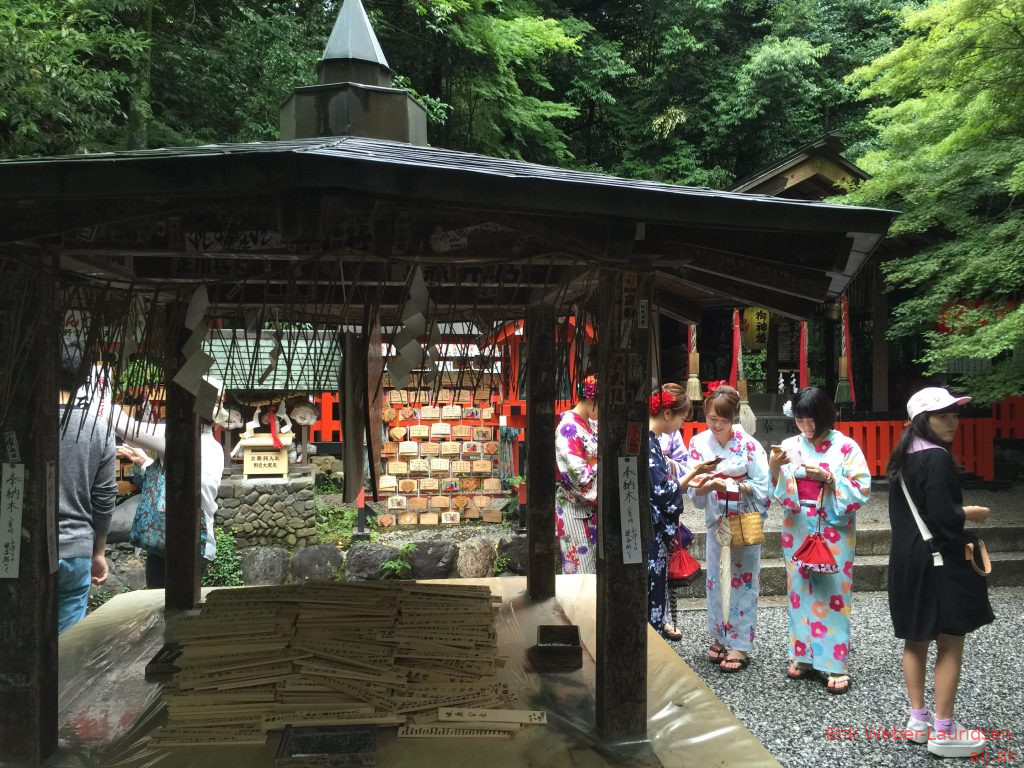 Tempel i bambus-skov i Arashiyama, Kyoto, 2016