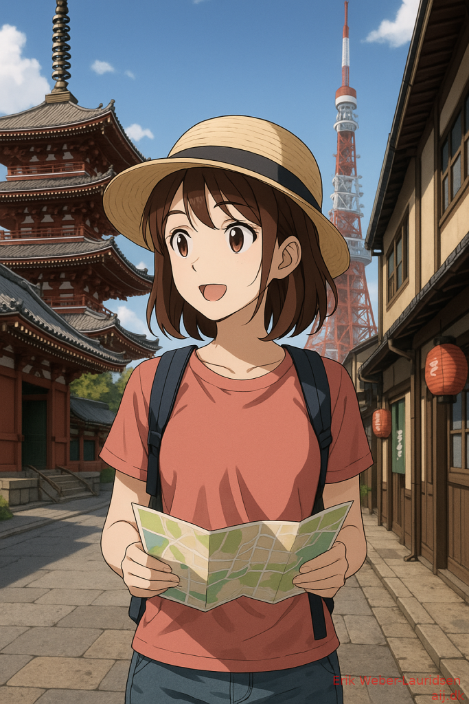 Rejse til Japan, genereret af ChatGPT