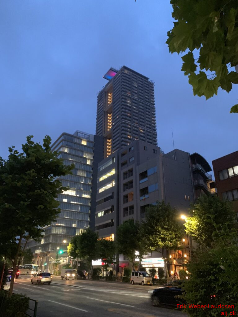 Nihombashikoamicho om natten, sommer 2019