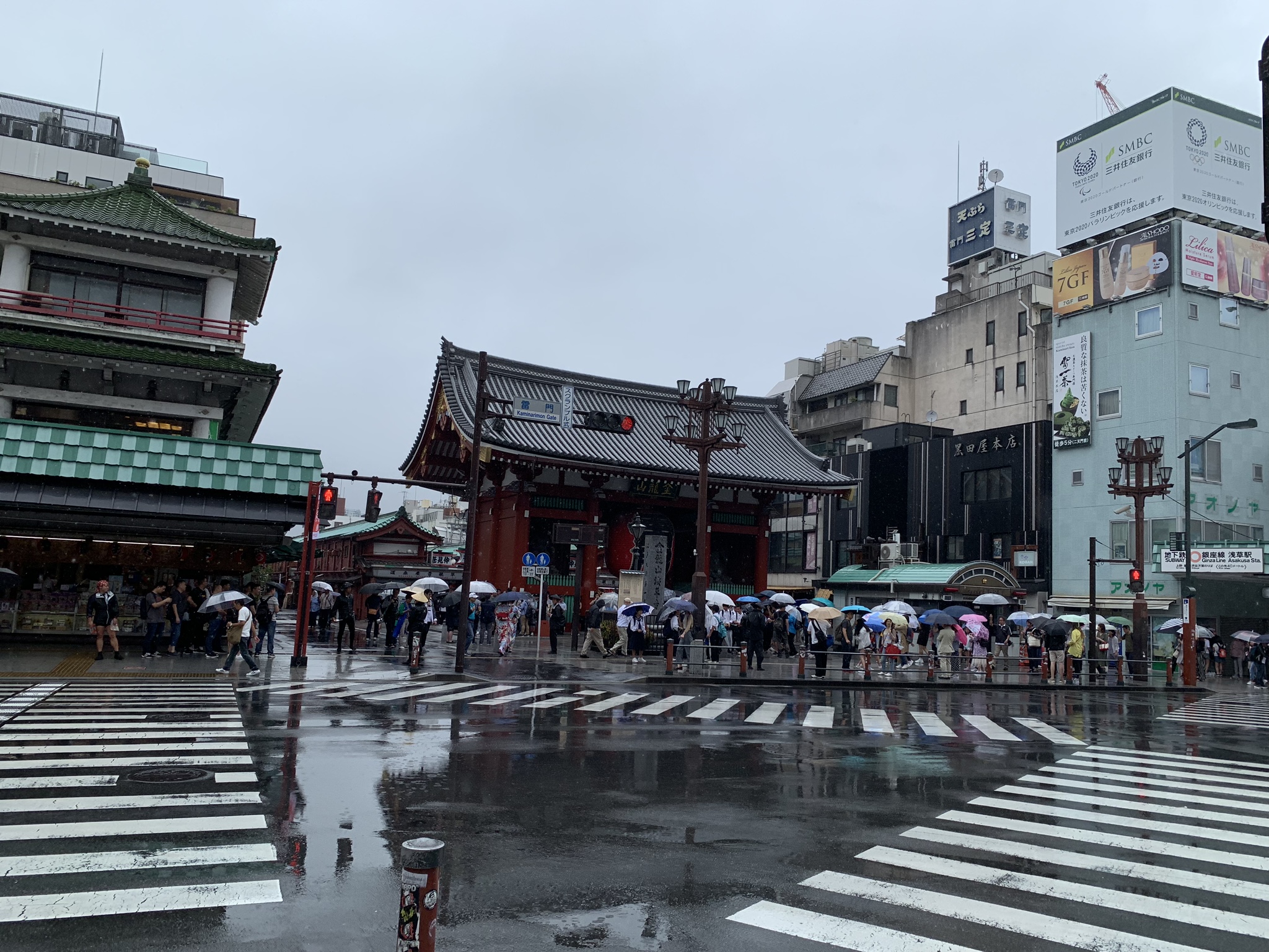 Området omkring Senso-ji, sommer 2019